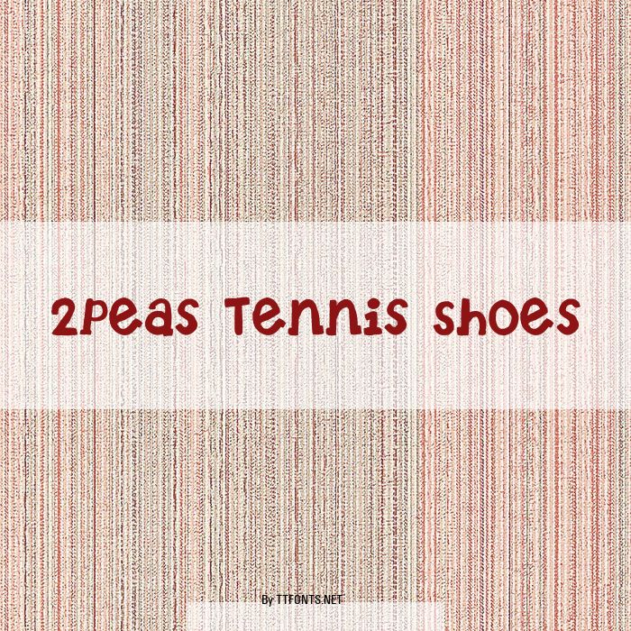 2Peas Tennis Shoes example
